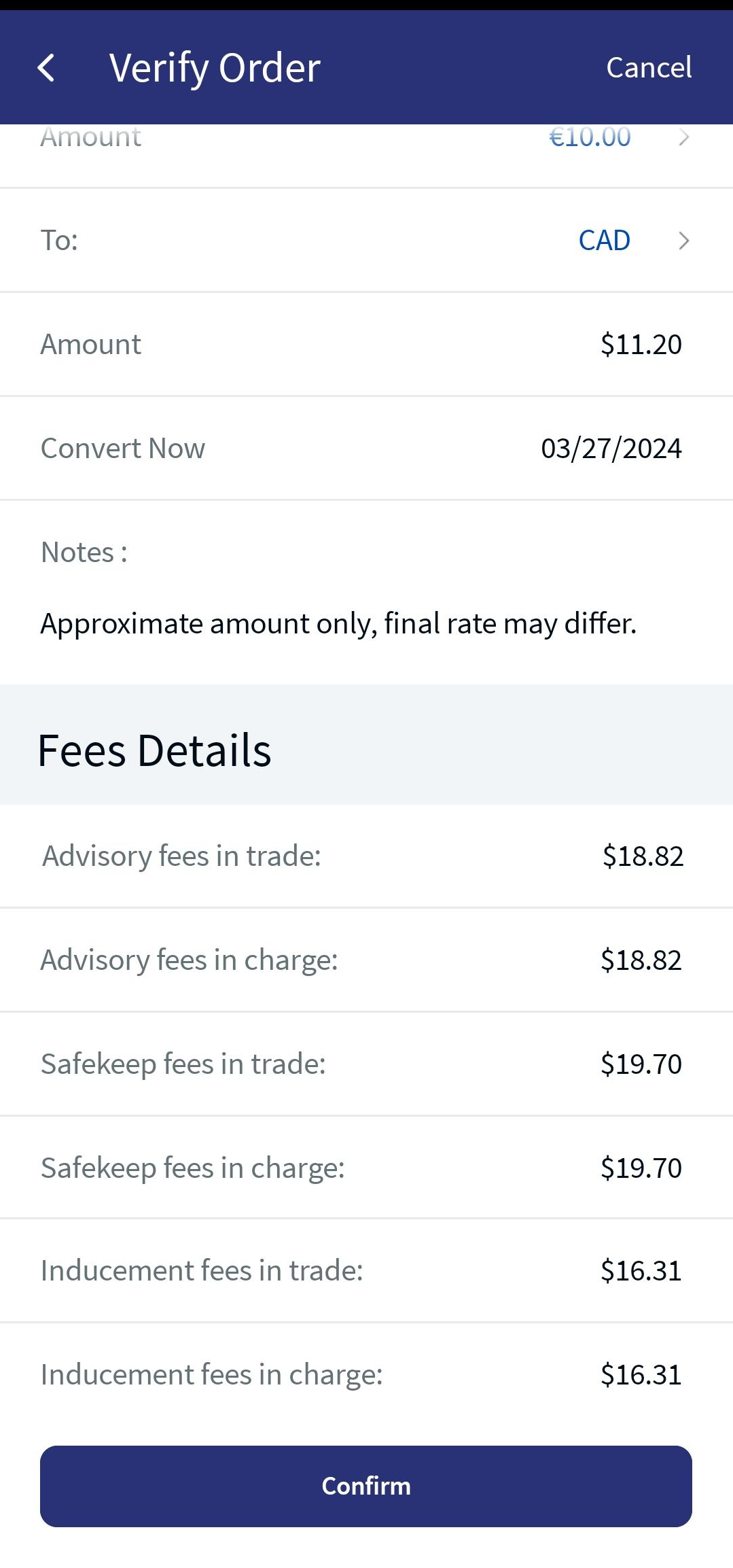 Exchange Currency